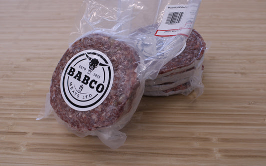 Bacon Mushroom Burgers (4 patties)